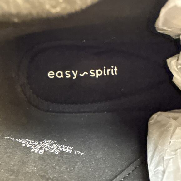 Easy Spirit Womens 9 M Sealeta Ankle Bootie Black Faux suede Square Toe NWOB - Picture 5 of 8